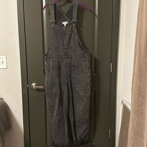Madewell black overalls size xl